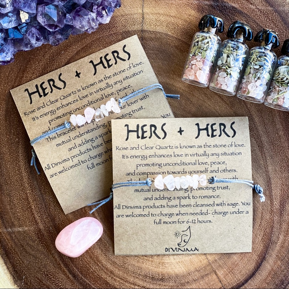 Hers & hers Valentine’s Day bracelets gift for her